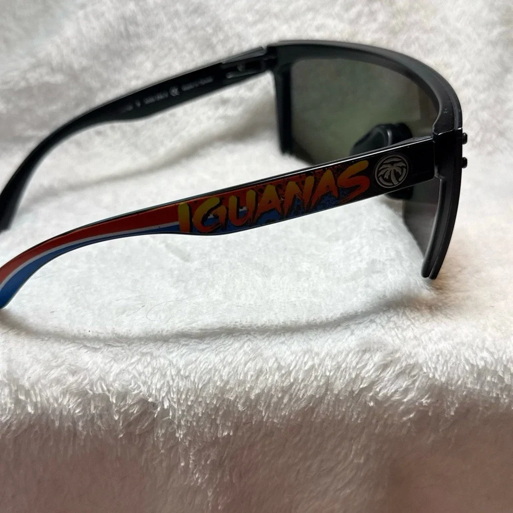 HTF 2014 Heatwave x Iguanas Colab Lazer Face Mirrored Sunglasses ANSI‎ Z80.3